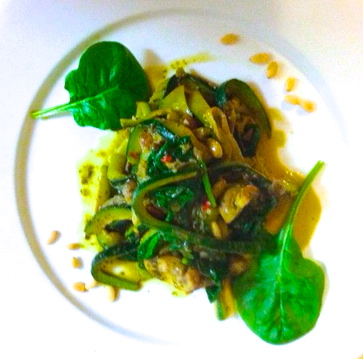 Zucchini/Courgette Ribbon Pasta with Pesto (GF) - The Wellness Coach